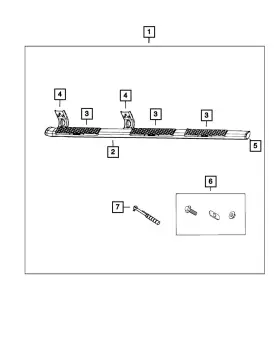 68193124aa Mopar Genuine Step Nerf Bar Kit