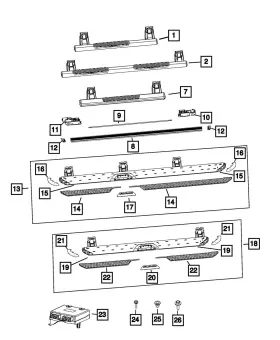 68509091aa Mopar Genuine Running Board Step Pad