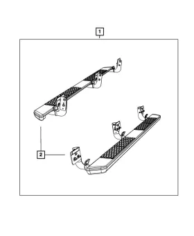 82211697ac Mopar Genuine Cab Running Board Kit