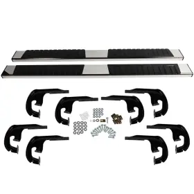 12317367 Motofatory 1x Nerf Bars And Running Boards Pair For 2007-2018 Chevy Silverado 1500 Crew Cab