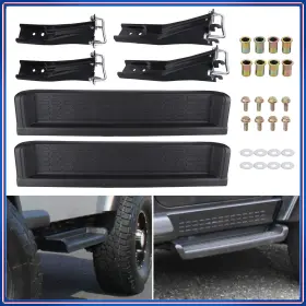 Pw4511 Motopart-leisa 1 Pair Side For Jeep Wrangler Tj Unlimited 1997-2006 Step Nerf Bar Running Board