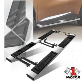 Mt1-stepbumur15t1 Motor-1 6.5 Inch Rectangular Flat Board Step Bar Running Boards 2pc For 15-24 Nissan Murano