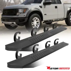 620m03614302p620 Motorstarship 6 Inch Black Side Step Running Board Nerf Bars For 2004-2014 Ford F150 Super Cab