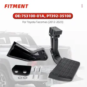 Pt392-35100 Muge Tbs004 For Tacoma 2012-2023 Rear Bed Step Retractable Bumper Tailgate