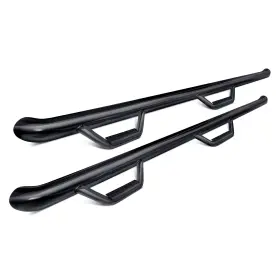 N-fab 843206101016 For Chevy Silverado 1500 04-06 3 Inch Wheel-to-wheel Black Round Nerf Steps
