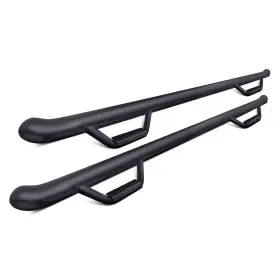 C1581rc-4-tx N-fab For Chevy Silverado 2500 Hd 15-19 3 Inch Wheel-to-wheel Black Round Nerf Steps