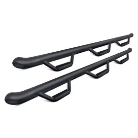 D9790qc-6-tx N-fab For Dodge Ram 1500 98-01 3 Inch Wheel-to-wheel Black Round Nerf Steps