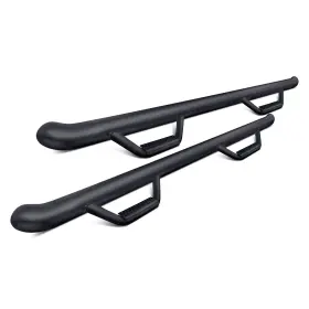 F0973qc-tx N-fab For Ford F-150 2009-2014 3 Inch Cab Length Black Round Nerf Steps