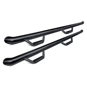 F1596cc N-fab For Ford F-150 2015-2024 3 Inch Wheel-to-wheel Black Round Nerf Steps