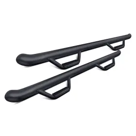 F9973qc-tx N-fab For Ford F-250 Super Duty 99-15 3 Inch Cab Length Black Round Nerf Steps