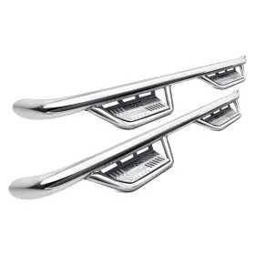 Hpc0780cc-ss N-fab For Chevy Silverado 1500 07-13 3 Inch Podium Cab Length Polished Round Side Steps Hpc0780cc-ss N-fab For Chevy Silverado 1500 07-13 3 Inch Podium Cab Length Polished Round Side Steps