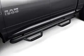 J1980t-gb N-fab For Jeep Gladiator 20-24 3 Inch Cab Length Black Round Nerf Steps #2