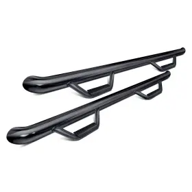 J1980t-gb N-fab For Jeep Gladiator 20-24 3 Inch Cab Length Black Round Nerf Steps