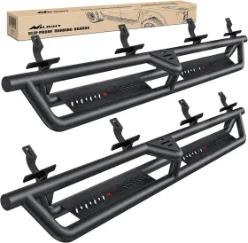 Jt-86b Nilight Running Boards For 2020-2026 Gladiator Jt 4 Door Dual-stage Textured