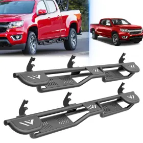 Aorn075006159 Obnaux Three Raised Steps Side Running Boards For 2015-2026 Colorado And Canyon Crew Cab
