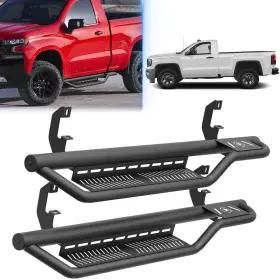 Aorn076051159 Obnaux Sides Step Nerf Bars Running Boards For 19-26 Silverado And Sierra 1500 Regularcab