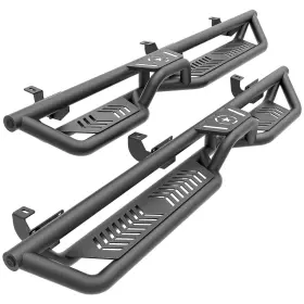 Lbrn046016500 Obnaux Running Boards Steel Side Step For 2018-2026 Jeep Wrangler Jl 4 Door No Drilling
