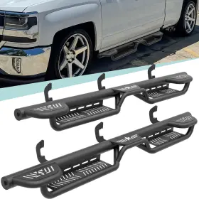 Obnaux Tsrn038004123 Running Boards For 2007-2019 Silverado 1500 2500 3500 Hd Double Cab/extended Cab