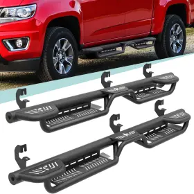Obnaux Tsrn038006123 Three Raised Steps Running Boards For 2015-2026 Colorado And Gmc Canyon Crew Cab