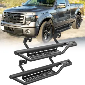 Xrrb056053089 Obnaux Running Boards For 09-2014 Ford F150 F-150 Regular Cab Sides Step Nerf Bars