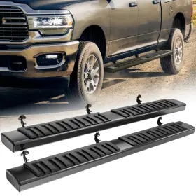 Xsep060003357 Obnaux 6.5 Inch Side Step Rails Nerf Bars Running Boards For 10-2026 Ram 2500 3500 Crew Cab