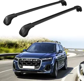 Er-22 Oe 220lbs Roof Rack Crossbars For Audi Q7 2016-2025 Fit Fixed Points Roofs - Silver