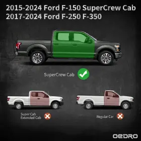 Oedro 840265263167 6 Inch Running Boards Compatible With 2015-2024 Ford F150 2017-2024 F2 #2