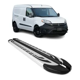 2524937l Omac Running Boards Side Nerf Bars Fits Ram Promaster City 2015-2022 Lwb Alu Silver