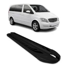 4721937b Omac Nerf Bars Running Boards For Mercedes Vito W639 2003-2014 L1/l2 Alu Black 2x