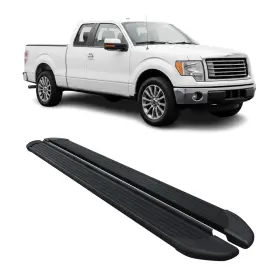 G006480 Omac Running Boards Nerf Bar Side Step For Ford F150 Supercrew Cab 2009-2014 Black 2x