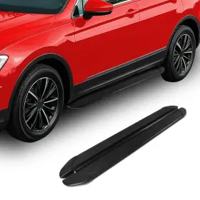 G010194 Omac Side Step Running Boards Nerf Bars For Hyundai Santa Fe 2024-2025 Alu Black 2x