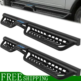 Bok25125 Othowe Fit 21-26 Ford Bronco 4 Door Drop Step 5.5 Inch Two Stairs Steps Bars Running Board
