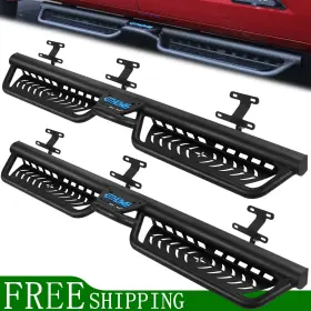 Bok25525 Othowe Fit 17-26 Ford F250 Superduty Crew Cab Drop Step 5.5 Inch Two Stairs Running Boards