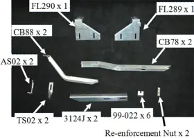 10-1306 Owens Products Premier Custom Running Board Bracket Kit Fits Cr-v