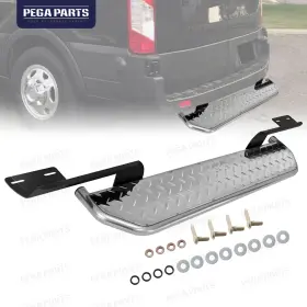 Fd2912974 Pegaparts For 2018-2025 Ford Transit 150/250/350 Rear Step Running Board With Dock Bumpers