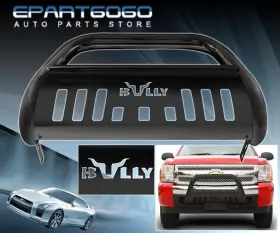 Nr-106b-869-n4 Pilot Automotive Bully 07-2011 Suburban Yukon Xl 2500 3 Inch Front Grille Guard With Skid Plate Black