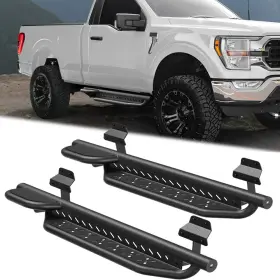 Ss-f173-f Pofenze For 2015-2024 Ford F-150 Standard Cab Drop Running Boards Bolt-on Nerf Bar