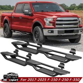 Pofenze Ss-f363-hk New Running Boards Side Step Nerf Bar For 2017-2025 Ford F150 F250 F350 Crew Cab