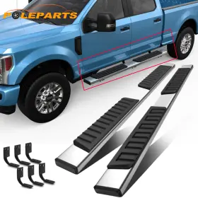 X1m3610700x Poleparts 2pcs 6 Inch Running Board Nerf Bar Side Step For 1999-16 Ford F250 F350 Crew Cab New