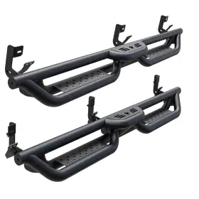 Ppo0018 Ppolbb 6 Inch Running Boards For 09-18 Dodge Ram 1500 Quad Extended Cab Side Steps Nerf Bar