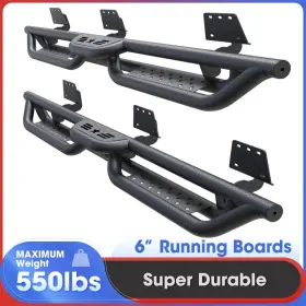 Ppo0020 Ppolbb 6 Inch Drop Running Boards For 2019-2025 Dodge Ram 1500 Quad Cab Nerf Bars Side Step