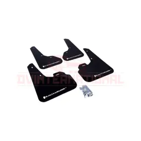 Rally Armor 720264703645 Ur Black Mud Flap With White Logo For 2010-2013 Mazda3 / Mazdaspeed3 #2