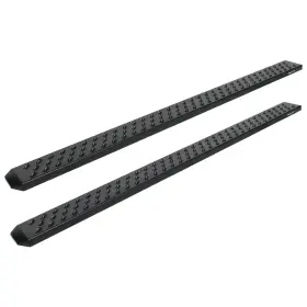 2107-0589bt Raptor 0421 Frontier Crew Cab 6.5in Sawtooth Slide Track Running Boards Black Tx