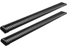 Raptor 2486-blk 86 Inch Aluminum 7 Workstep Running Boards Only - Black Textured