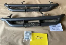 Rbp-1508b-rx3 Rbp Rx-3 Black Side Step Bars For 1997-17 Jeep Wrangler 2-door