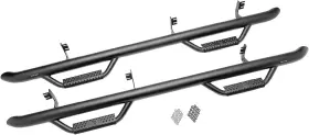 C1775cc-tx Realtruck Nerf Steps For Silverado/sierra Cab Length Hd Steel Black