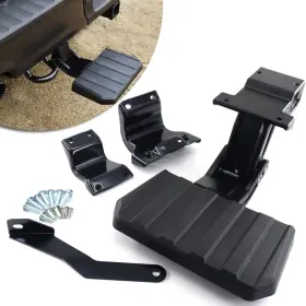 4469 Rjsjrad 014679174481 Retractable Rear Bed Step Bumper For 2024 2025 Ford F-150 #4469