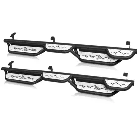 Atearb009-3 Road Beast 2 Stairs Running Boards For 2005-2023 Toyota Tacoma Double And Crew Cab Side Step