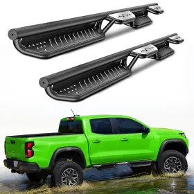 Atearb013-99 Road Beast Running Boards Side Steps For 2015-2025 Colorado/canyon 4 Door With Two Raised Step