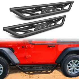 Atearb016 Road Beast Atearb016/2 Black Steel Running Boards For 2018-2026 Jeep Wrangler Jl Jlu 2 Door Side Steps